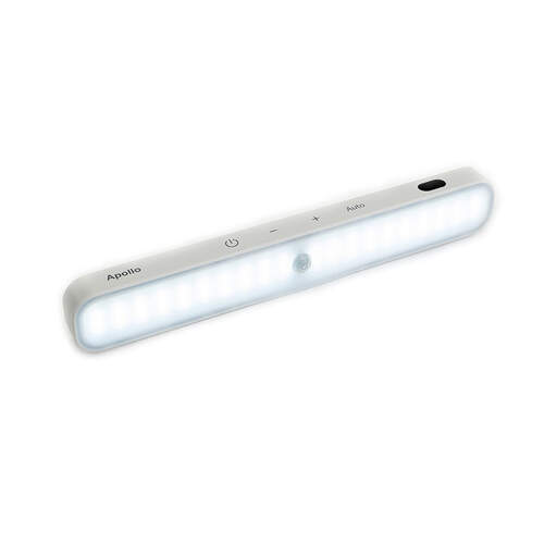 Apollo Magnetic Light Bar with Motion Sensor Rechargeable White