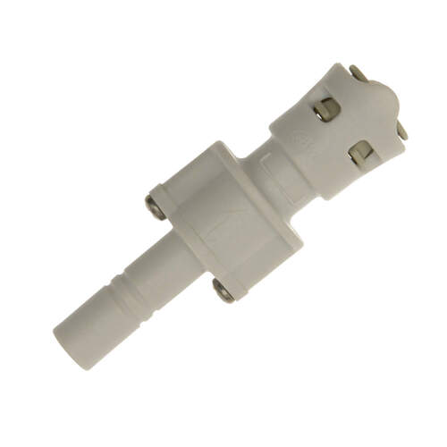 Push-Fit Non-return Valve Straight 12mm Stem (M) - 12mm (F)