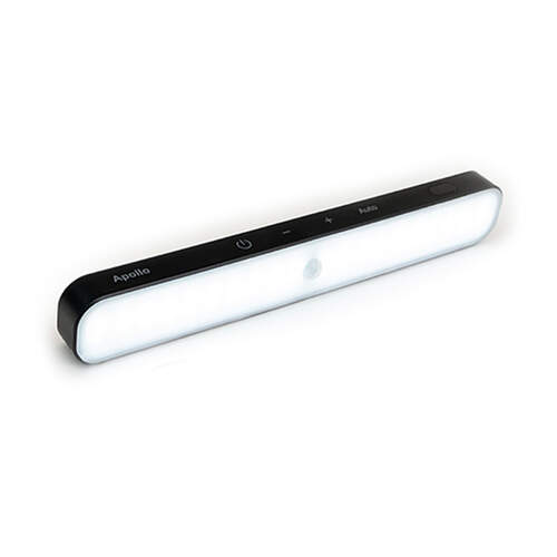 Apollo Magnetic Light Bar with Motion Sensor Rechargeable Black