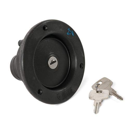 Fiamma Water Filler with Cap/Lock Black 38mm