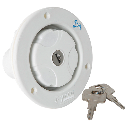 Fiamma Water Filler with Cap/Lock White 38mm