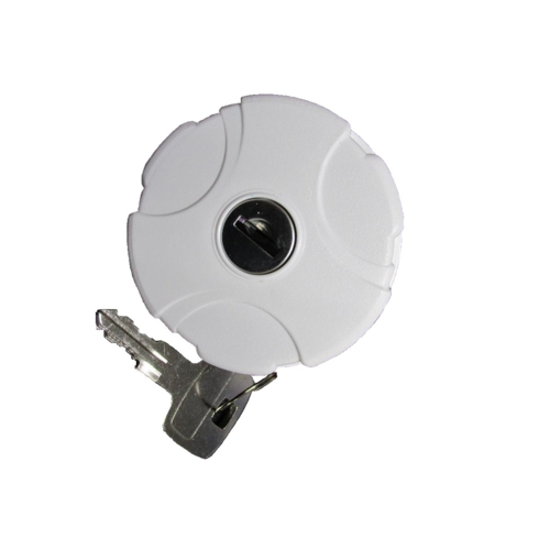 Fiamma Water Filler Part - Cap/Lock with Key White 38mm