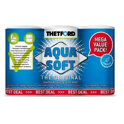 Thetford Aqua Soft Toilet Paper 6pk