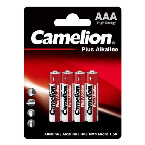Camelion Plus AAA Alkaline Batteries 4pk