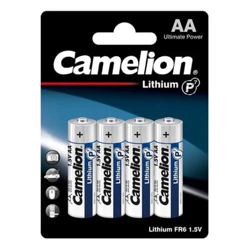 Camelion Plus AA Lithium Batteries 4pk