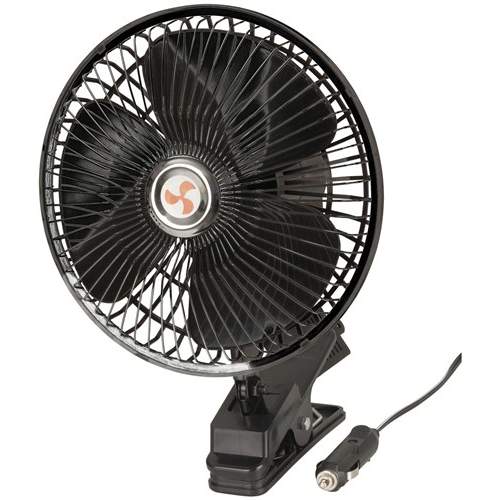 Portable Fan with Clamp Mount 12V 6"