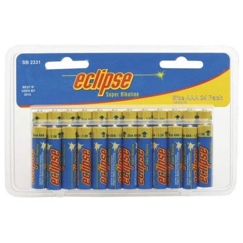Eclipse AAA Alkaline Batteries 24pk