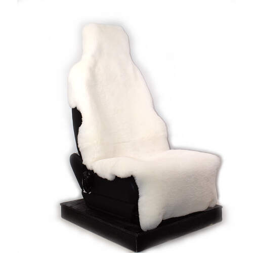 Classic NZ Car Seat Cover - Short Wool White