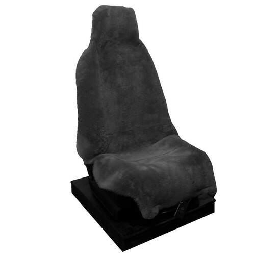 Classic NZ Car Seat Cover - Short Wool Grey