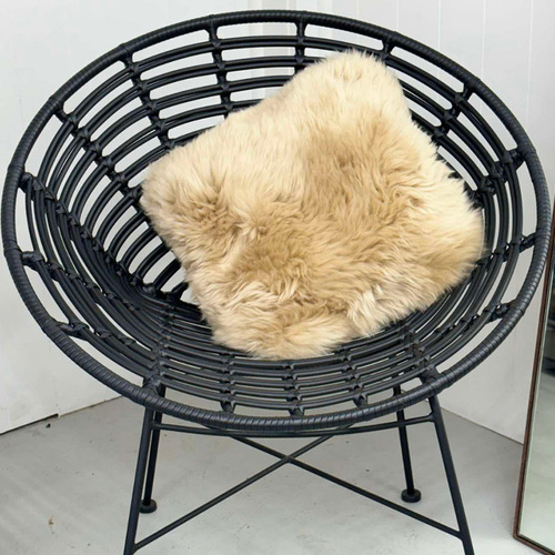 Classic NZ Sheepskin Cushion Sand