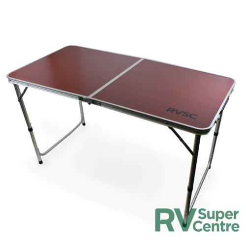 RVSC Folding Camping Table Red 120 x 60cm