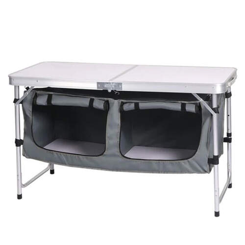RVSC Folding Camping Table with Storage