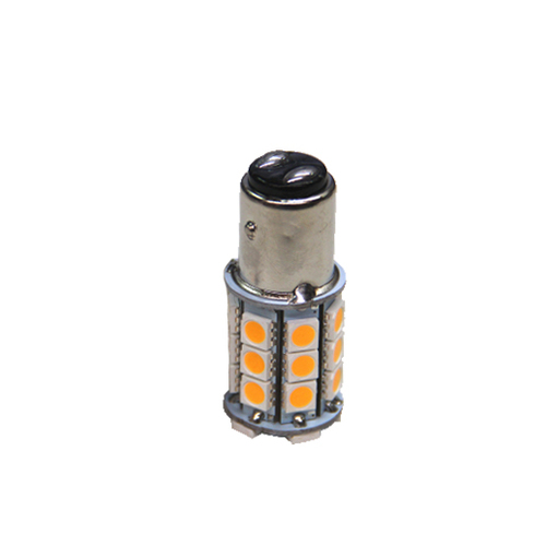 LED Bayonet Bulb Single Contact with 27 LEDs - Warm White
